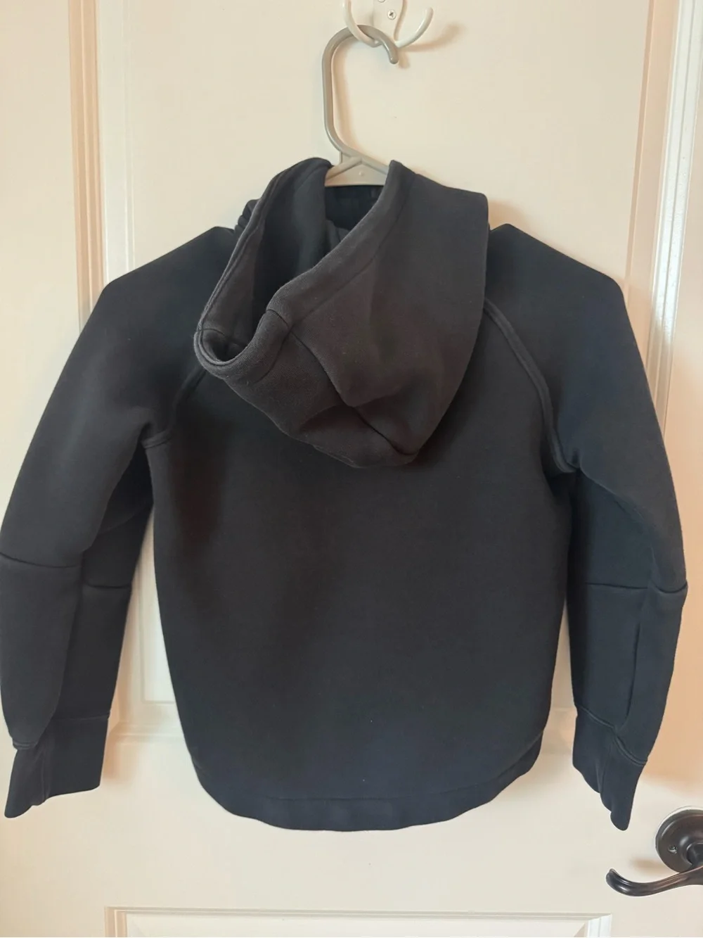 Nike Tech Boys All Black Full-Zip Performance Jacket with Hood